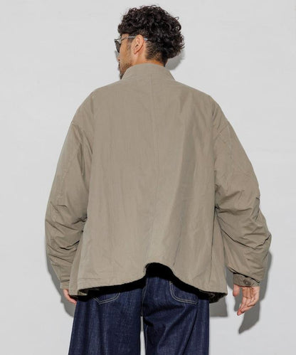 M65短款軍裝大衣 內膽套裝 米色 象牙白