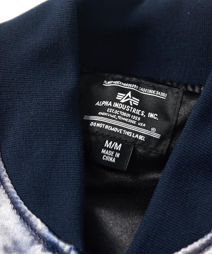 特別 Tempalay 仿舊工藝人造絲緞面棒球夾克