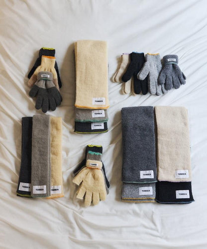 GUNTE雙色MOH《AIR》馬海毛雙色手套