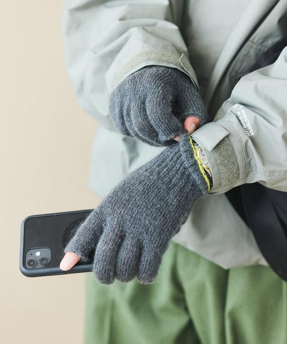 特別款GUNTE 2指露指MOH《AIR》特別款馬海毛兩指露指手套