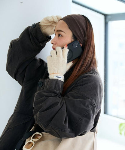 特別款GUNTE 2指露指MOH《AIR》特別款馬海毛兩指露指手套