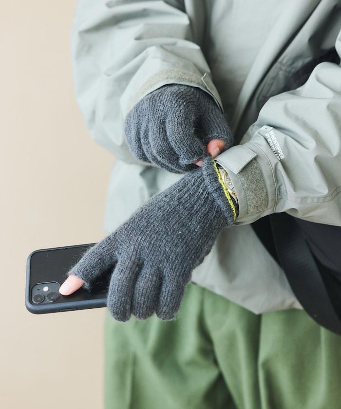 特別款GUNTE 2指露指MOH《AIR》特別款馬海毛兩指露指手套