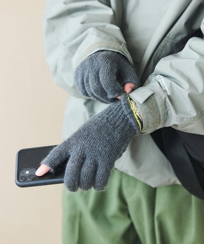 特別款GUNTE 2指露指MOH《AIR》特別款馬海毛兩指露指手套