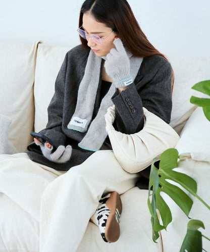 特別款GUNTE 2指露指MOH《AIR》特別款馬海毛兩指露指手套