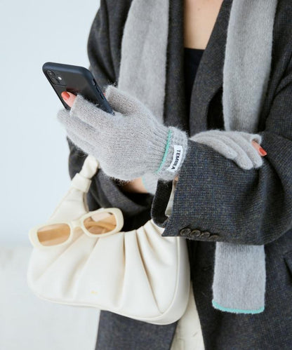 特別款GUNTE 2指露指MOH《AIR》特別款馬海毛兩指露指手套