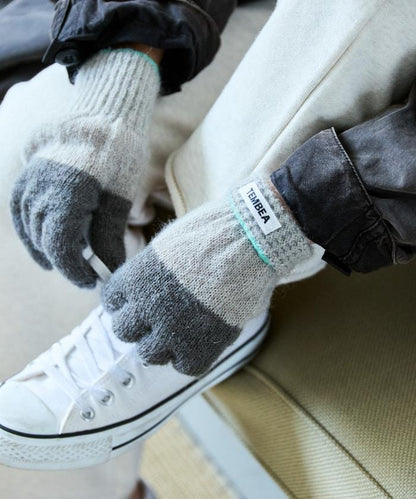 GUNTE雙色MOH《AIR》馬海毛雙色手套