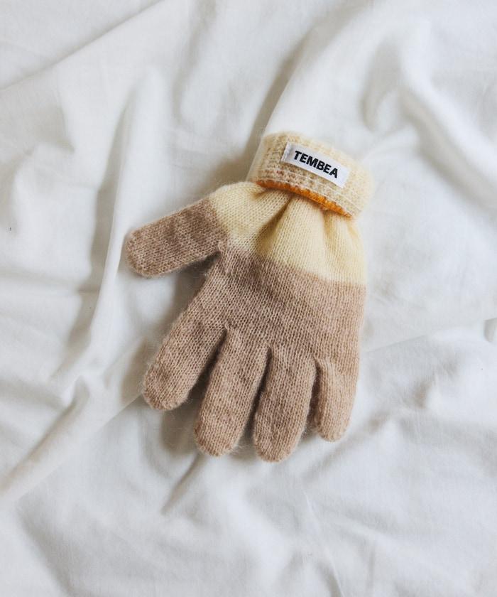 GUNTE雙色MOH《AIR》馬海毛雙色手套