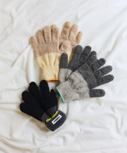 GUNTE雙色MOH《AIR》馬海毛雙色手套