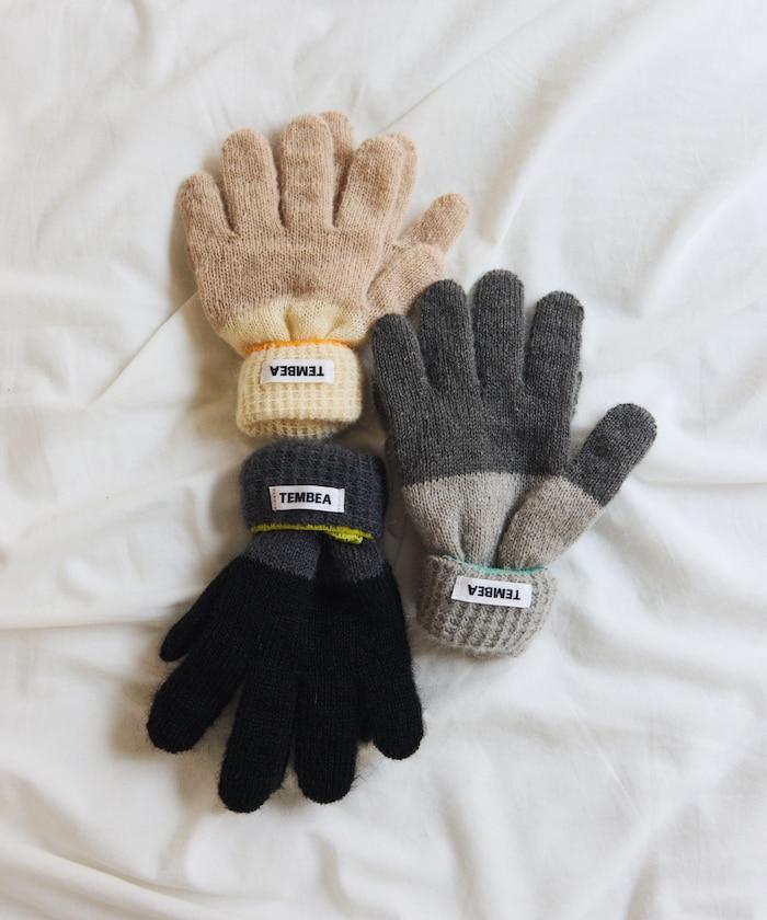 GUNTE雙色MOH《AIR》馬海毛雙色手套