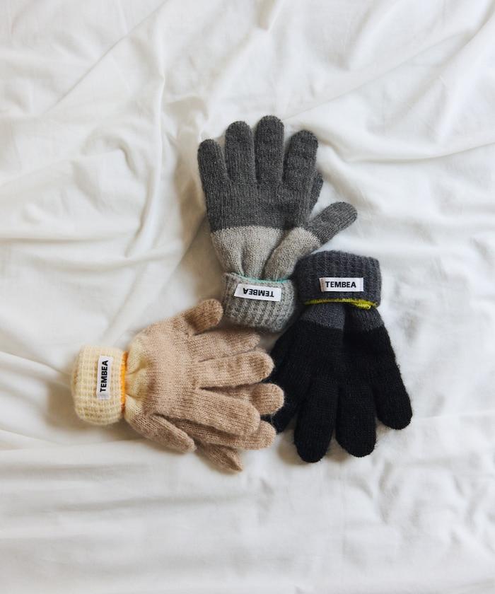 GUNTE雙色MOH《AIR》馬海毛雙色手套