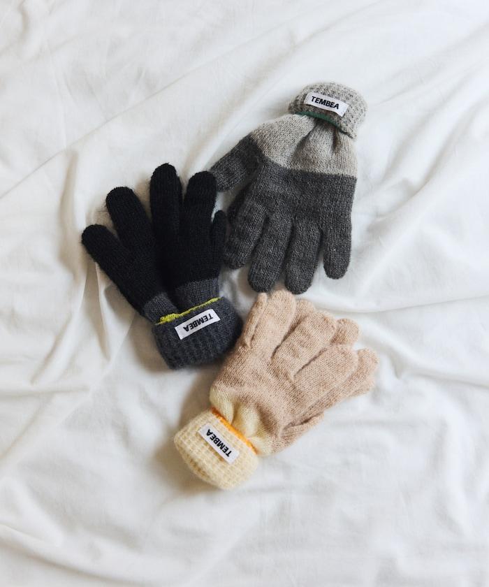 GUNTE雙色MOH《AIR》馬海毛雙色手套