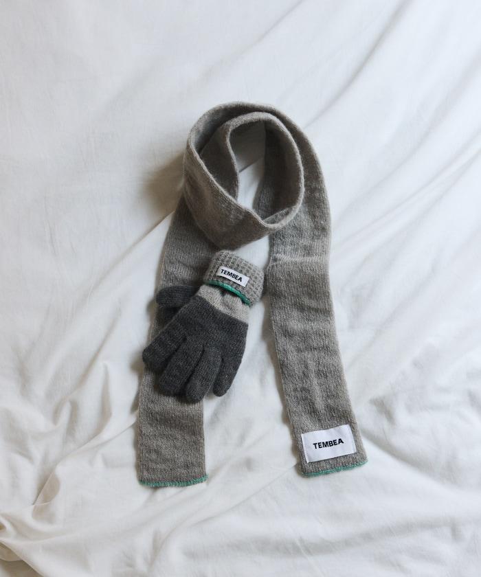 GUNTE雙色MOH《AIR》馬海毛雙色手套