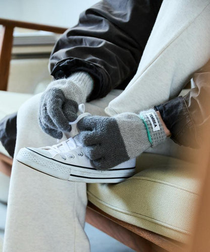 GUNTE雙色MOH《AIR》馬海毛雙色手套