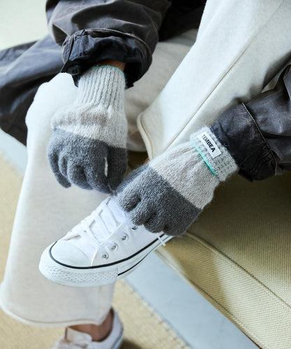 GUNTE雙色MOH《AIR》馬海毛雙色手套