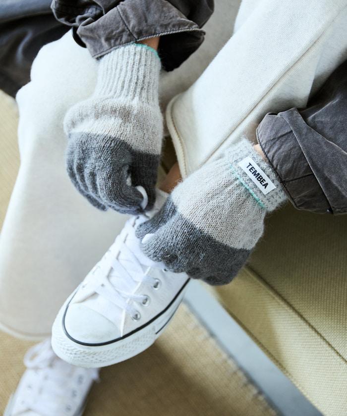 GUNTE雙色MOH《AIR》馬海毛雙色手套