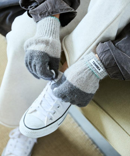 GUNTE雙色MOH《AIR》馬海毛雙色手套