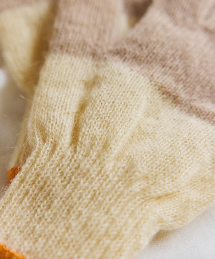 GUNTE雙色MOH《AIR》馬海毛雙色手套