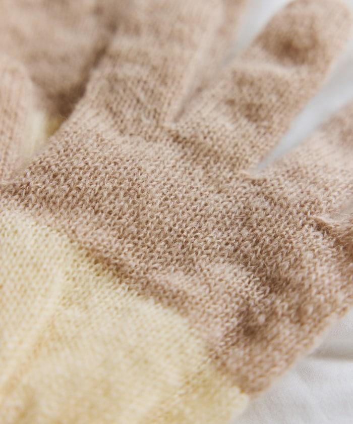 GUNTE雙色MOH《AIR》馬海毛雙色手套