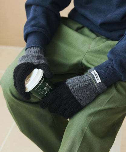 GUNTE雙色MOH《AIR》馬海毛雙色手套