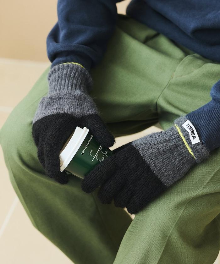 GUNTE雙色MOH《AIR》馬海毛雙色手套