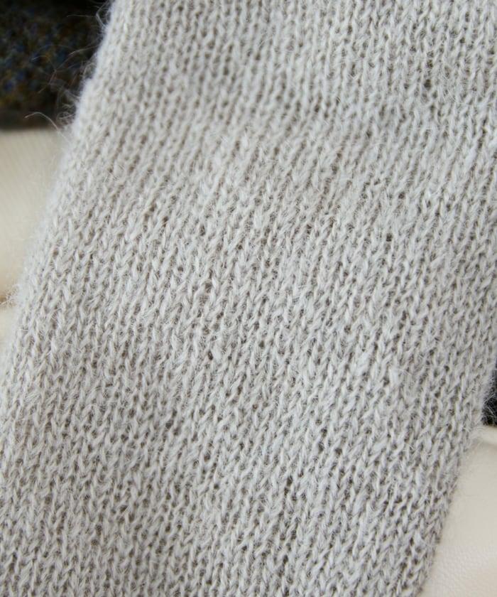 羊毛混紡半長圍巾《AIR》限定馬海毛半長圍巾