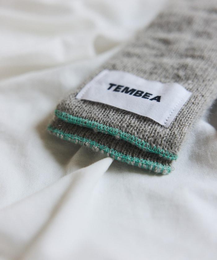 羊毛混紡半長圍巾《AIR》限定馬海毛半長圍巾