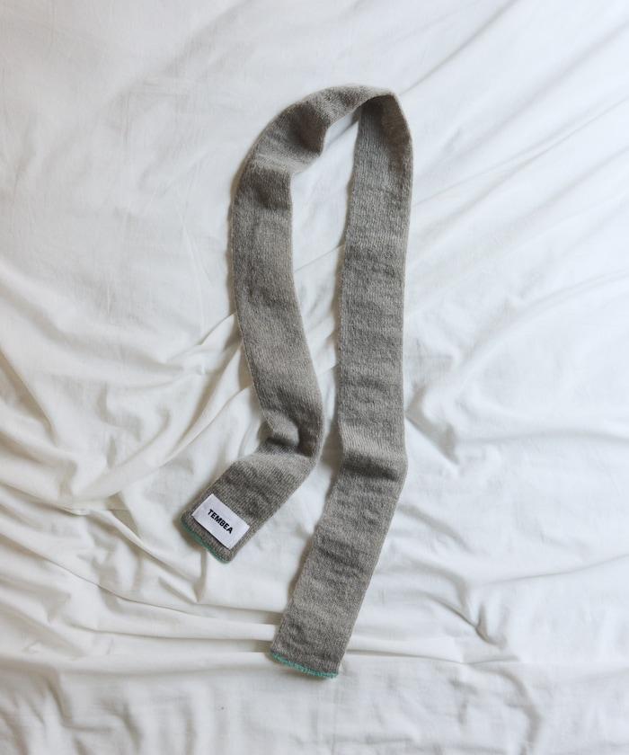 羊毛混紡半長圍巾《AIR》限定馬海毛半長圍巾