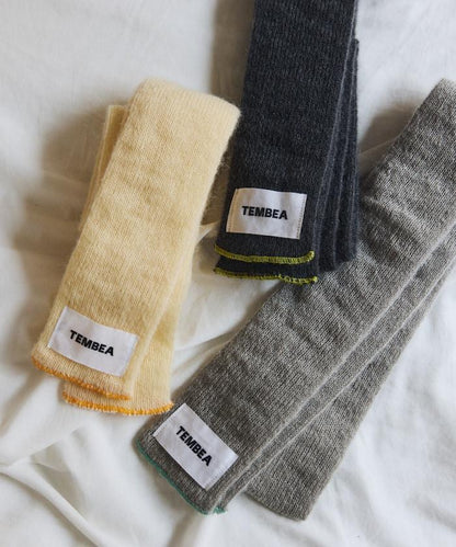 羊毛混紡半長圍巾《AIR》限定馬海毛半長圍巾