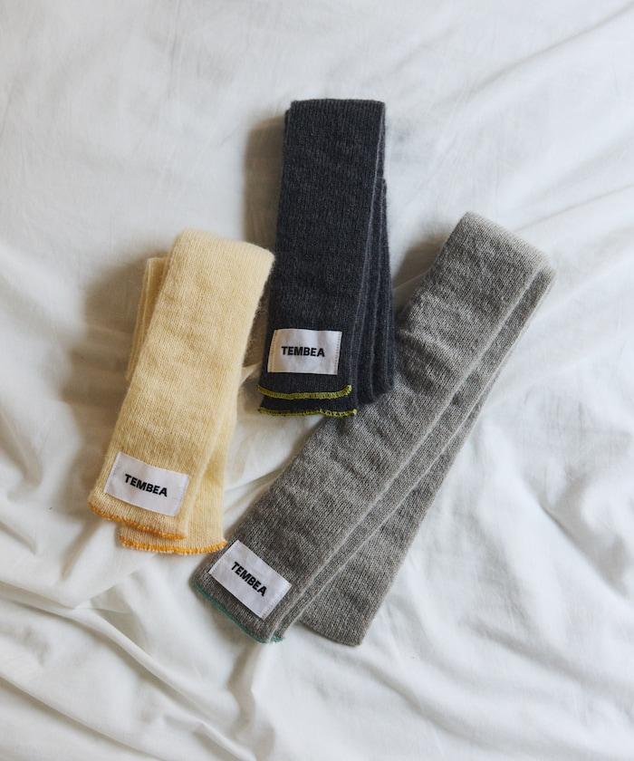 羊毛混紡半長圍巾《AIR》限定馬海毛半長圍巾