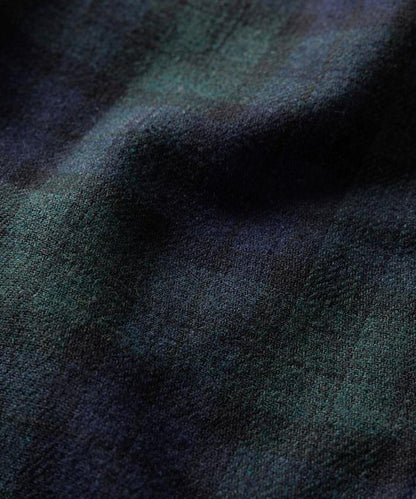 寬鬆版型水洗羊毛混紡法蘭絨長褲