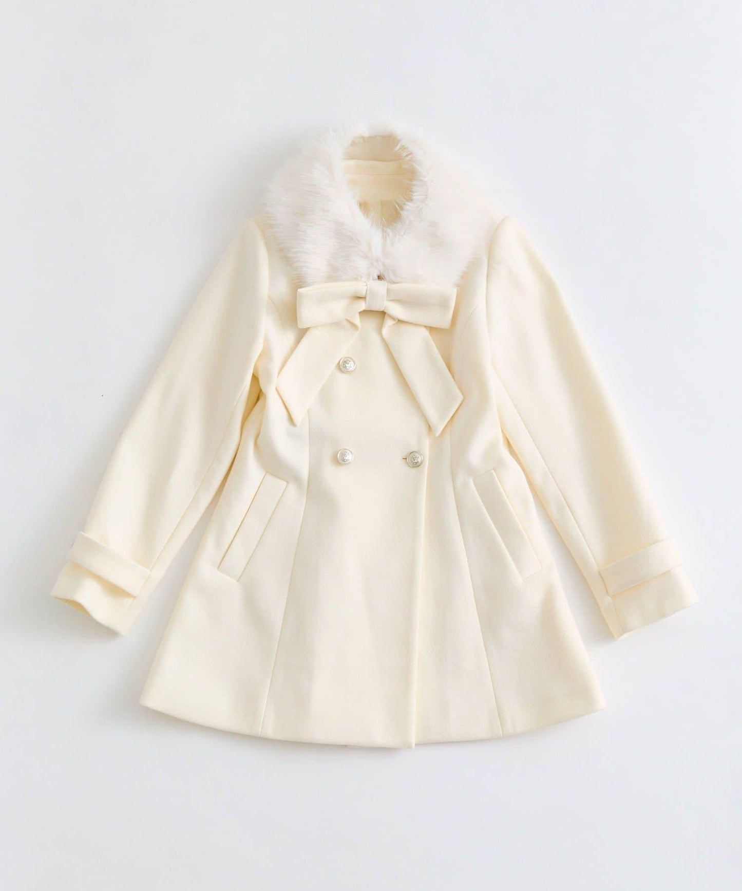 Keru 多功能蝴蝶結中長款大衣