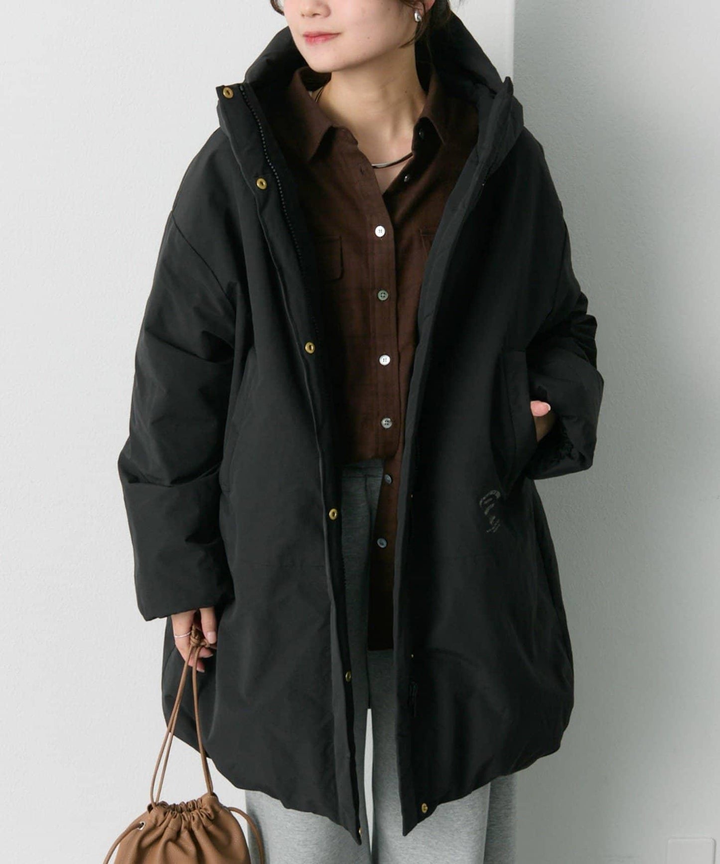 法式鴨絨加厚羽絨怪獸連帽外套