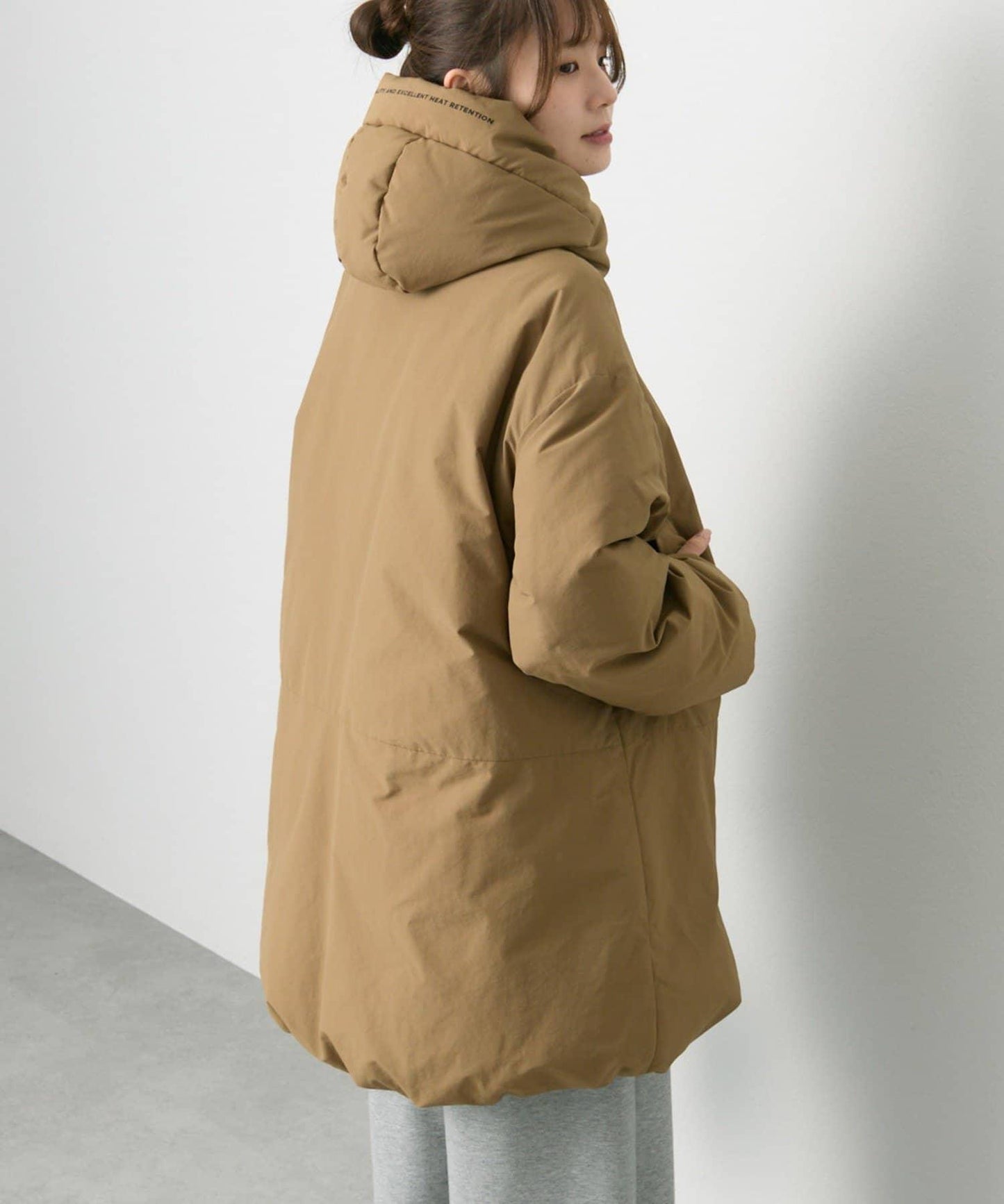 法式鴨絨加厚羽絨怪獸連帽外套