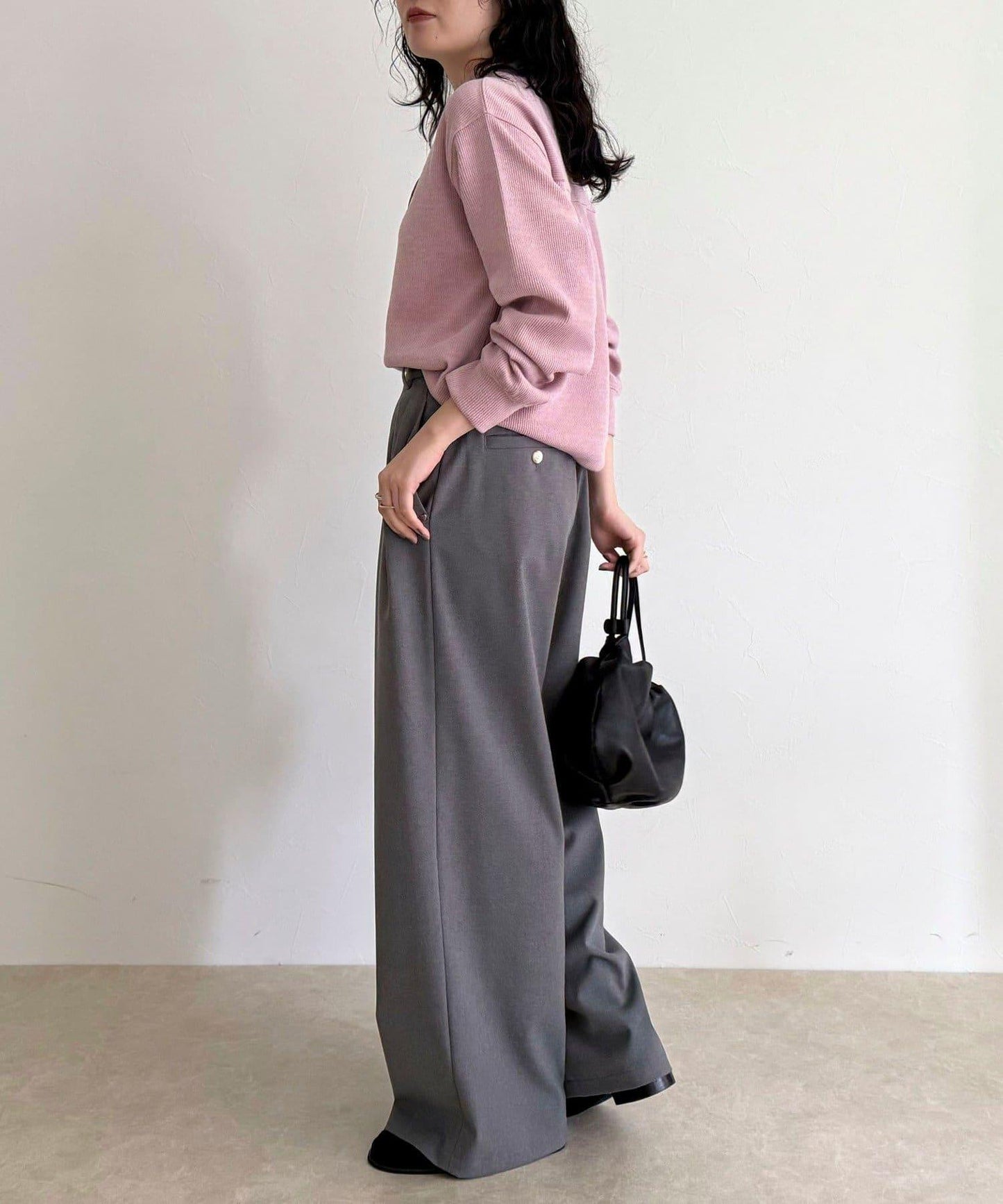 針織短款套頭衫