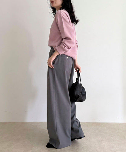 針織短款套頭衫