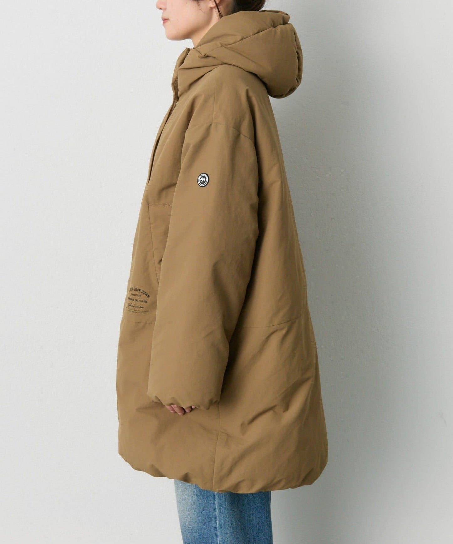 法式鴨絨加厚羽絨怪獸連帽外套