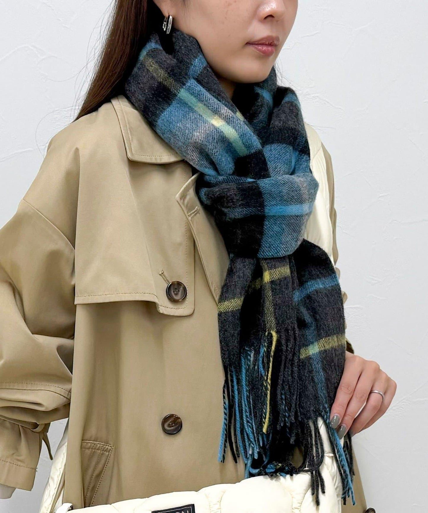 【TWEED MILL】羊毛格紋圍巾48