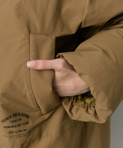 法式鴨絨加厚羽絨怪獸連帽外套