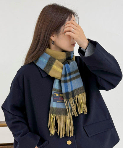 【TWEED MILL】羊毛格紋圍巾48