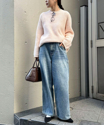 中長款單面針織套頭衫