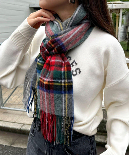 【TWEED MILL】羊毛格紋圍巾48