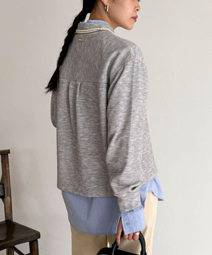 針織短款套頭衫