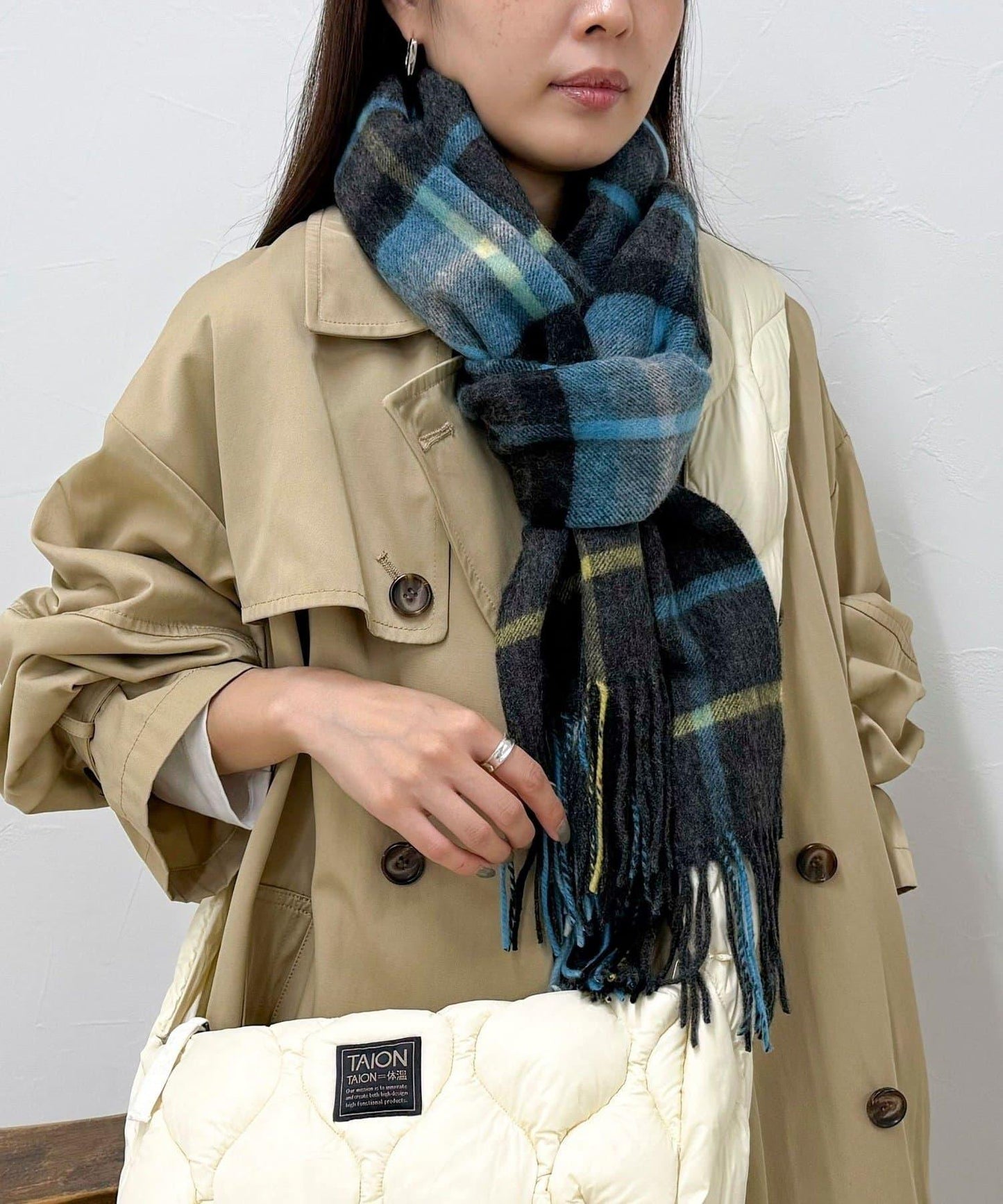 【TWEED MILL】羊毛格紋圍巾48