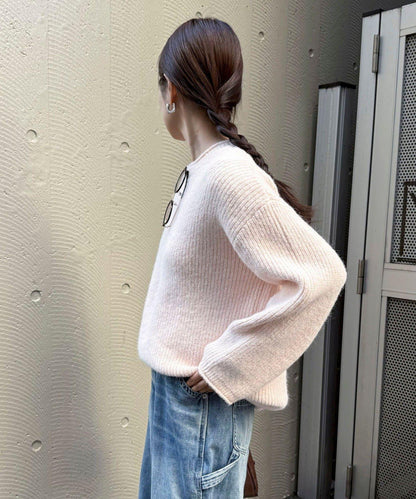 中長款單面針織套頭衫