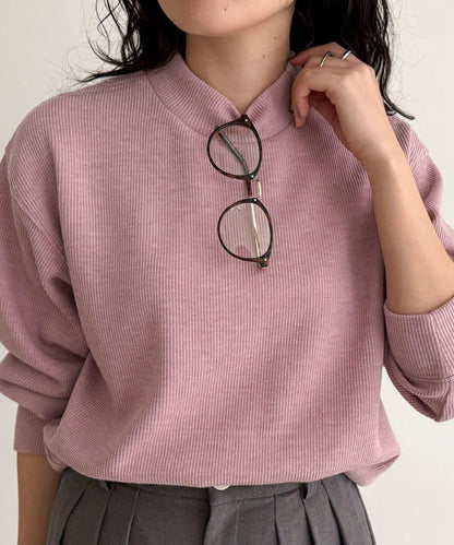 針織短款套頭衫