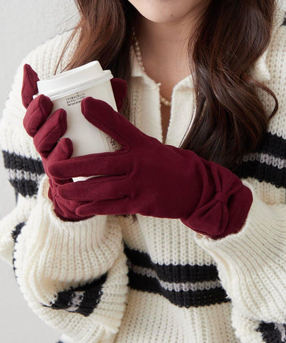 蝴蝶結設計手套