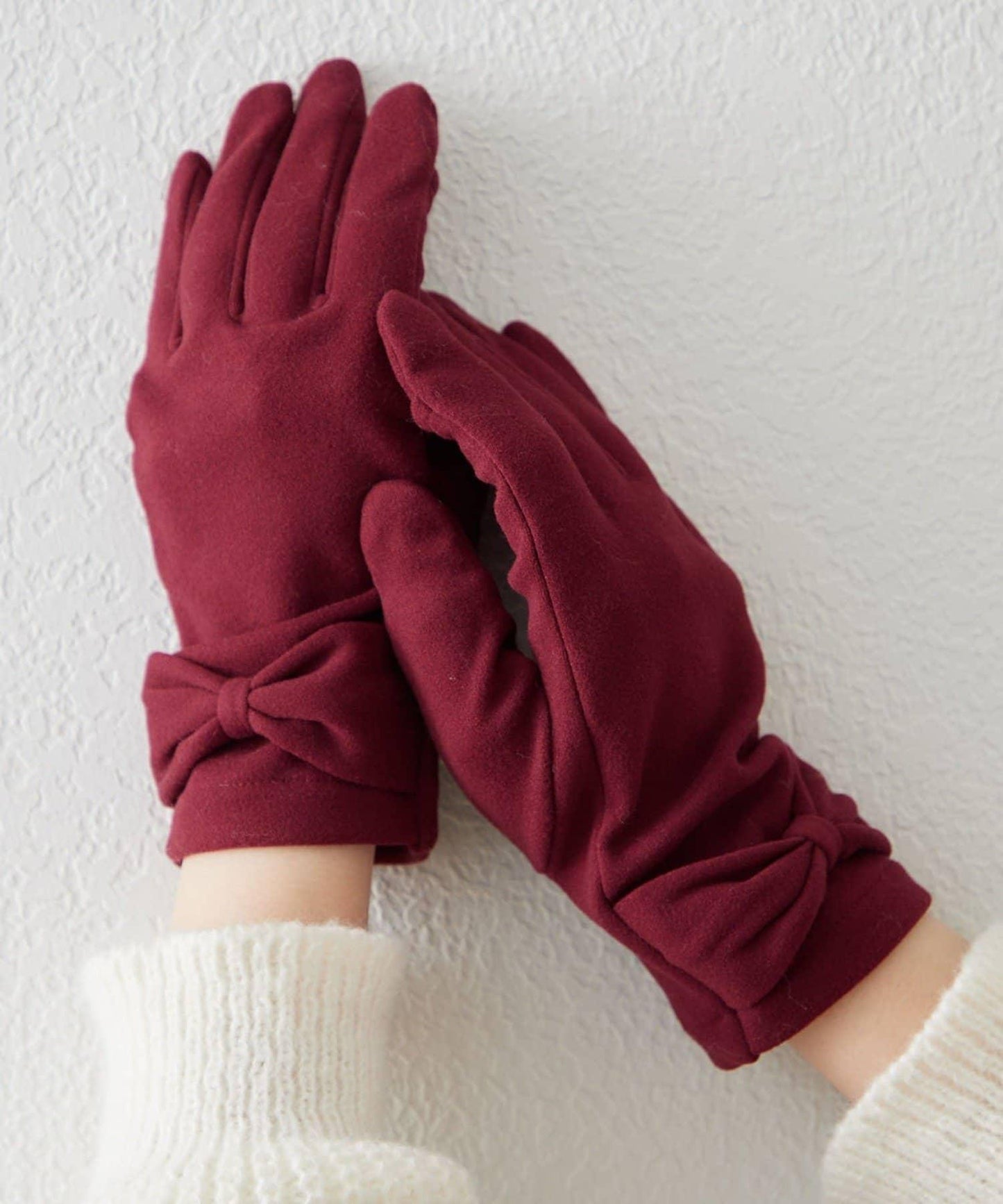 蝴蝶結設計手套