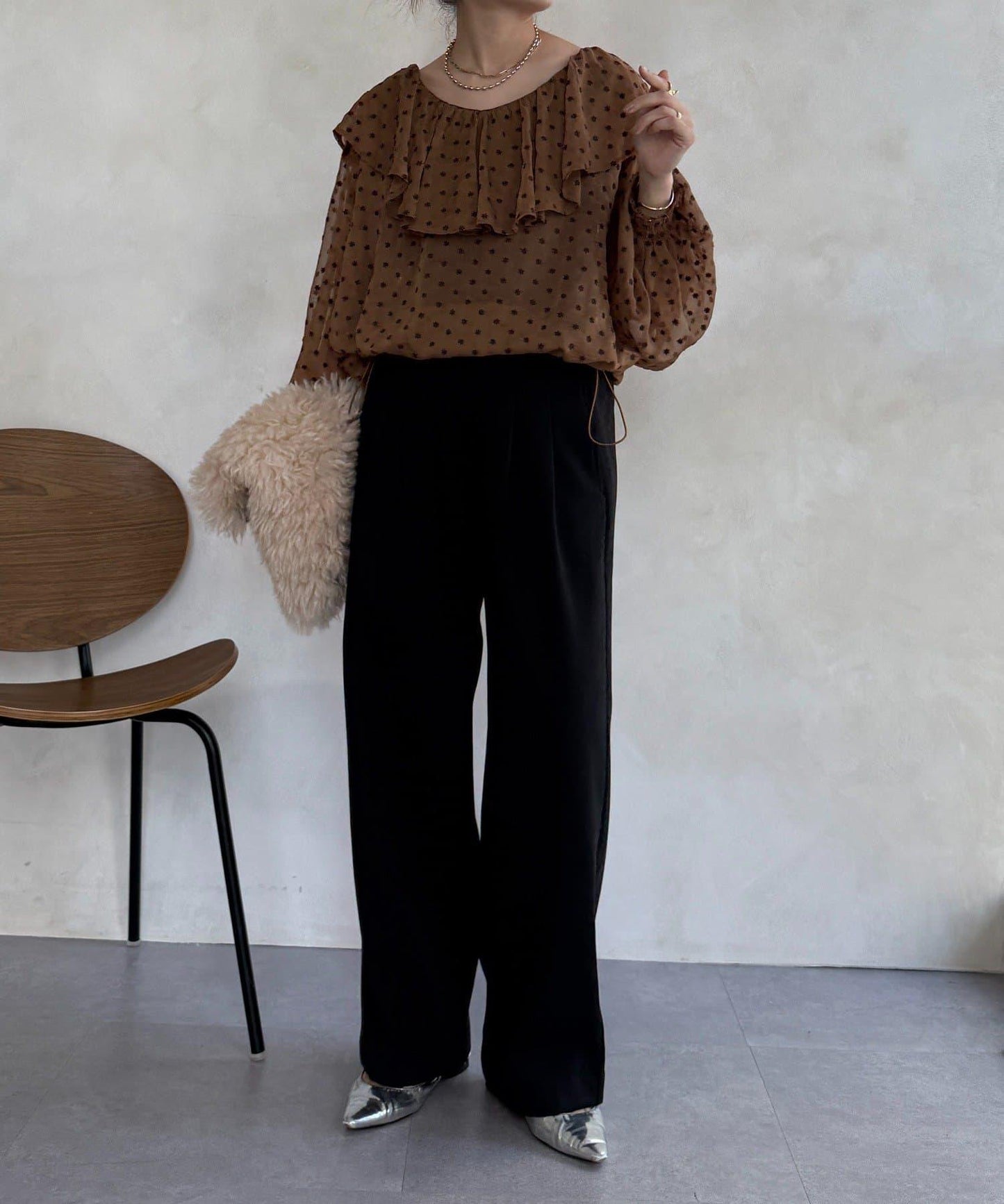 內加絨粘合長褲