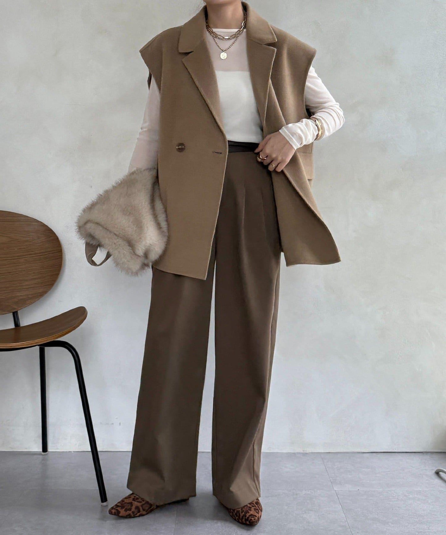 內加絨粘合長褲