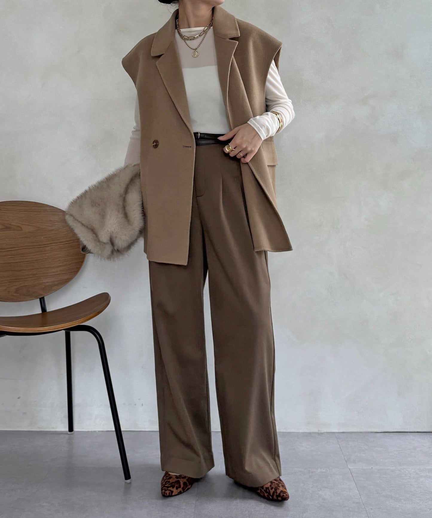 內加絨粘合長褲